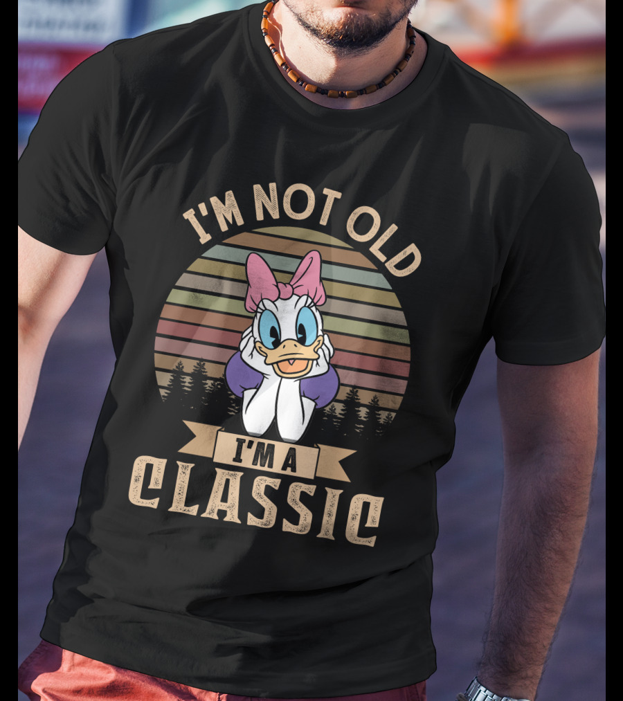 I'm Not Old I'm A Classic Daisy Duck Vintage Retro Style T-Shirt