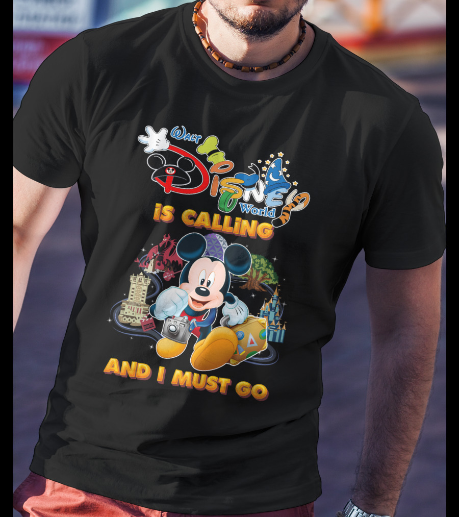 Walt Disney World Is Calling And I Must Go Mickey Mouse Adventure T-Shirt