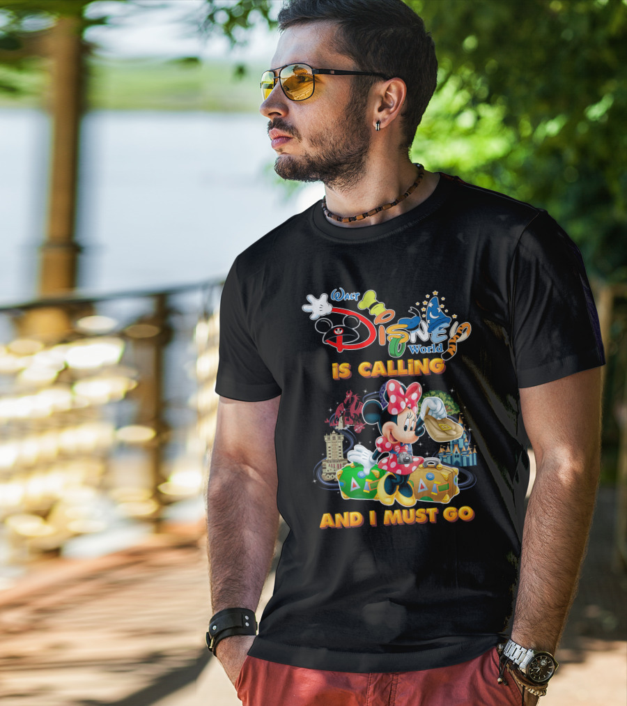 Walt Disney World Is Calling And I Must Go Minnie Luggage T-Shirt