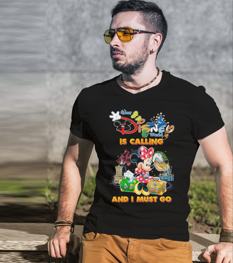 Walt Disney World Is Calling And I Must Go Minnie Luggage T-Shirt