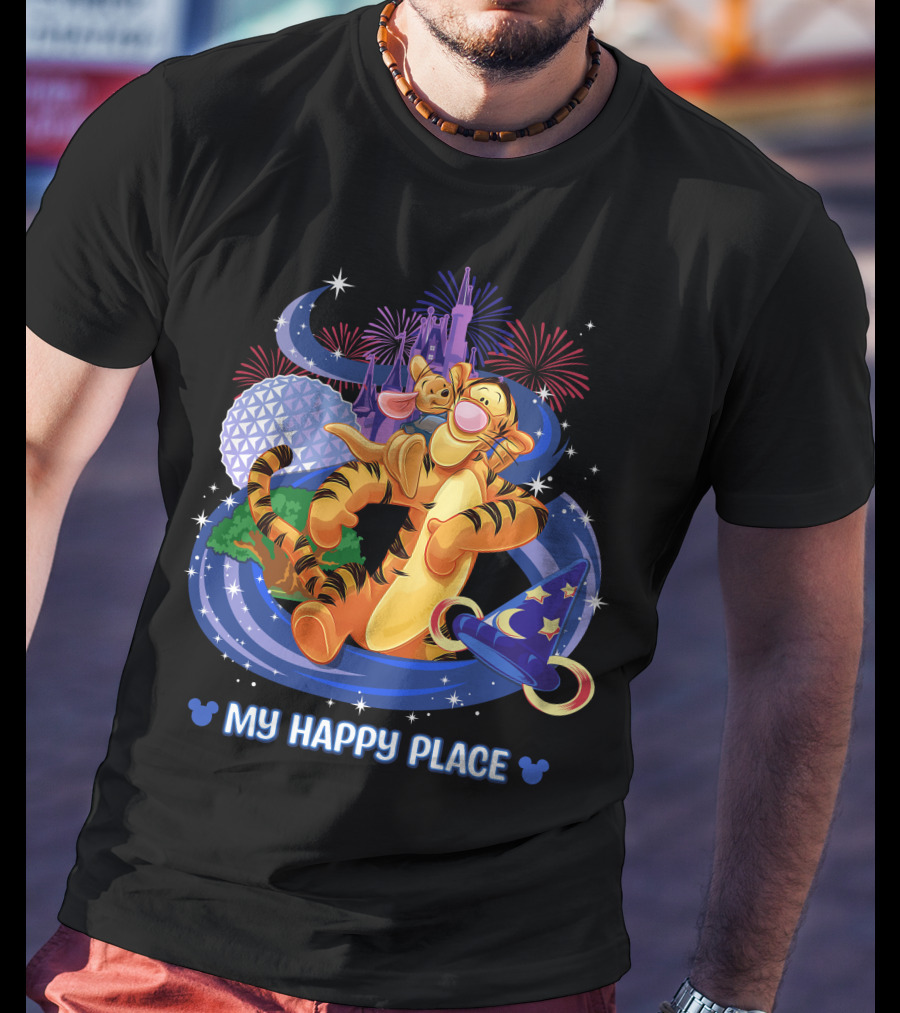 My Happy Place Tigger Disney Magic Kingdom Celebration T-Shirt