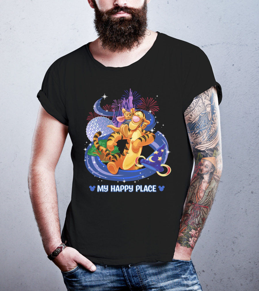 My Happy Place Tigger Disney Magic Kingdom Celebration T-Shirt