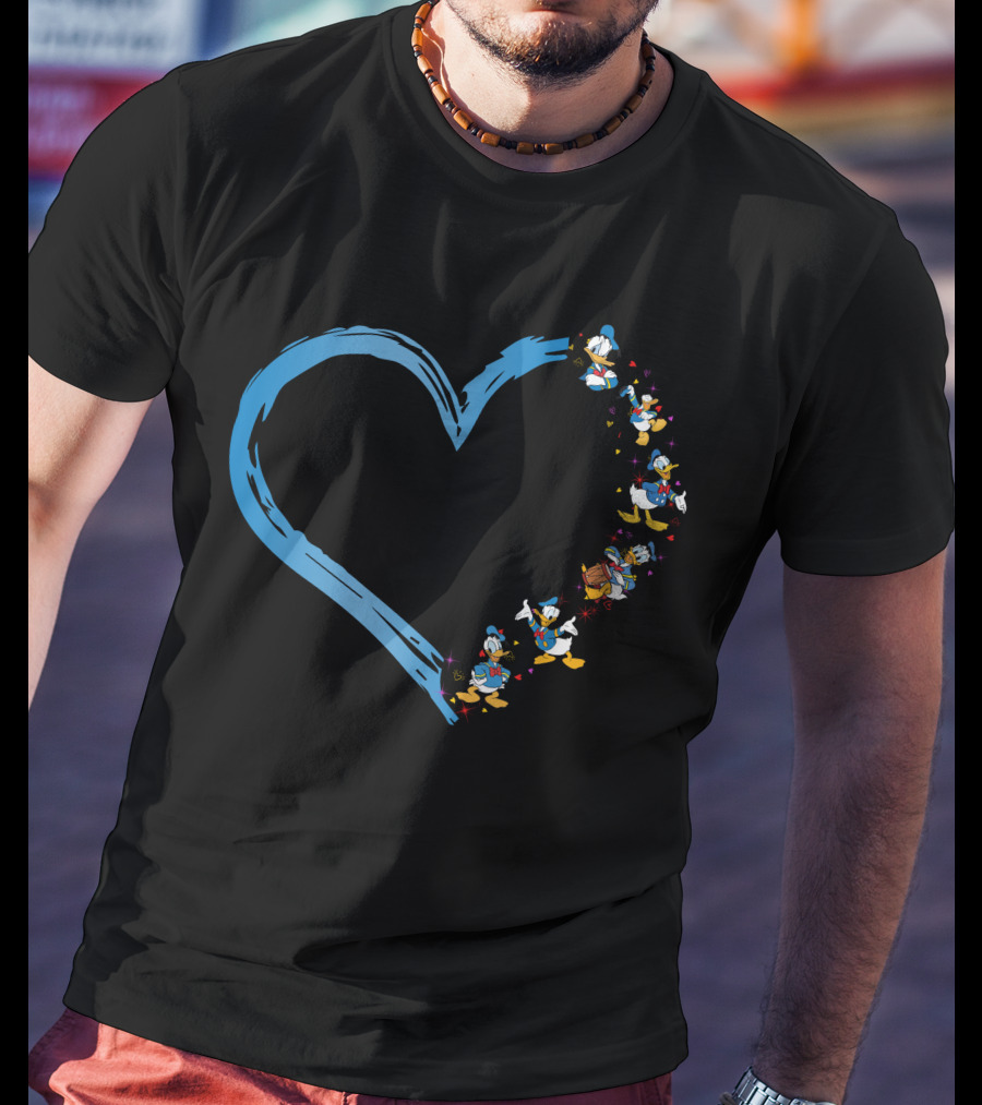 Donald Duck Heart T-Shirt