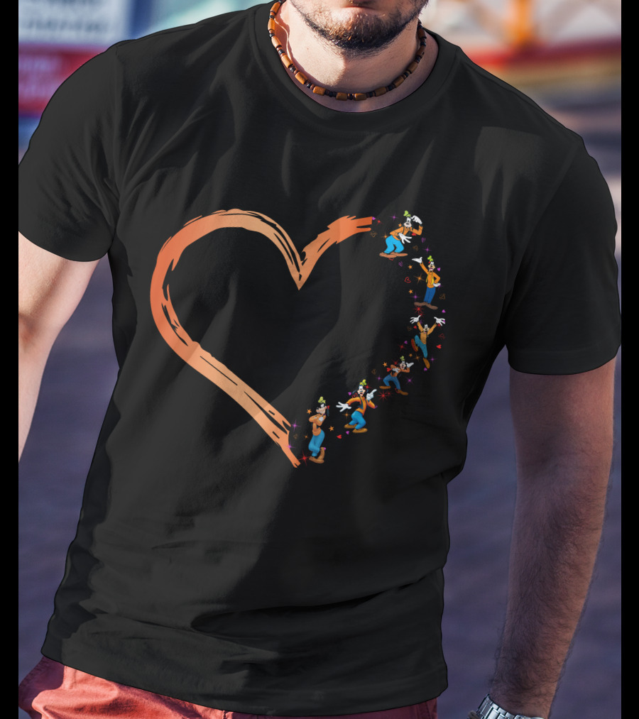 Goofy Heart Brushstroke Disney T-Shirt