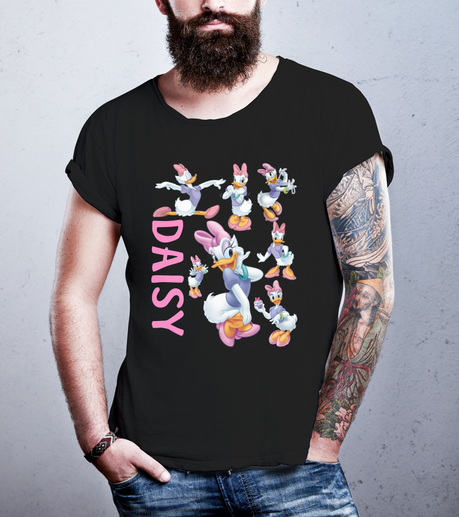 Daisy Duck Colorful Character Poses Collection T-Shirt