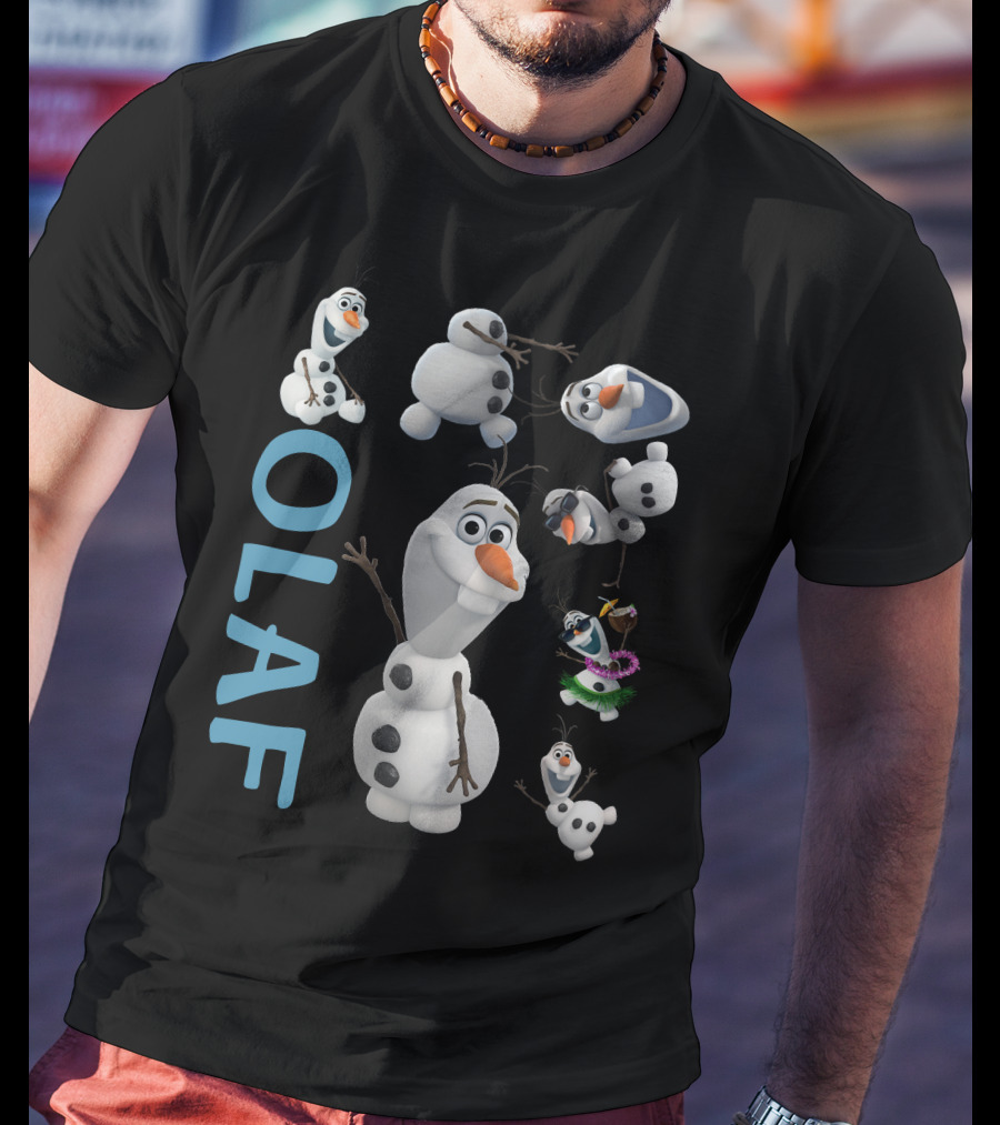 Olaf Frozen Character Multiple Poses And Expressions T-Shirt