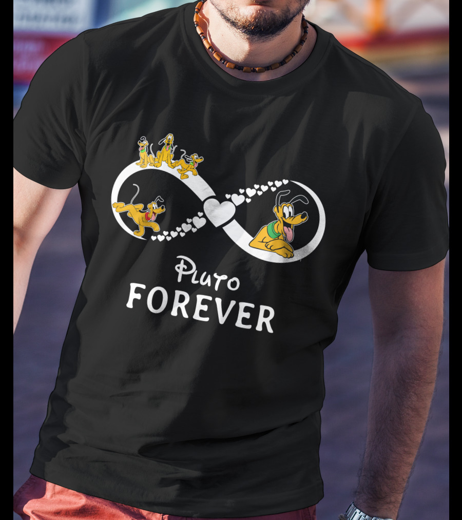 Pluto Forever Infinity Heart T-Shirt