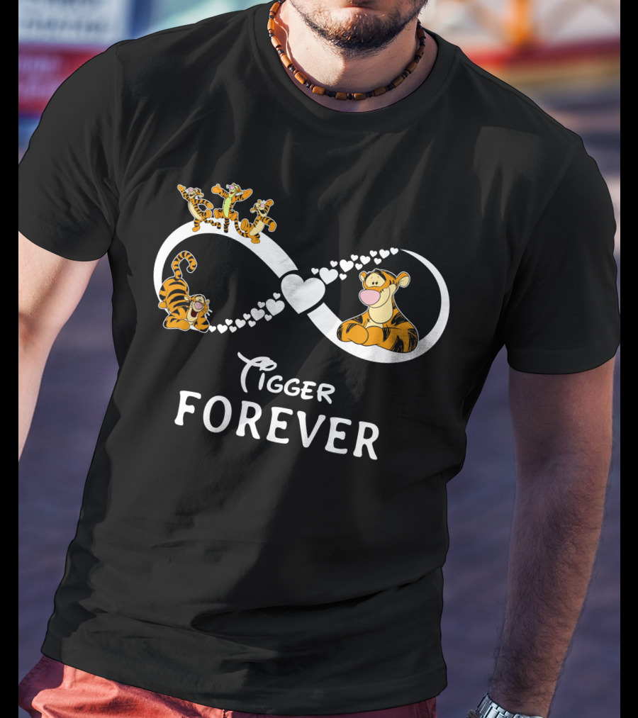 Tigger Forever Infinity Heart And Tigger T-Shirt