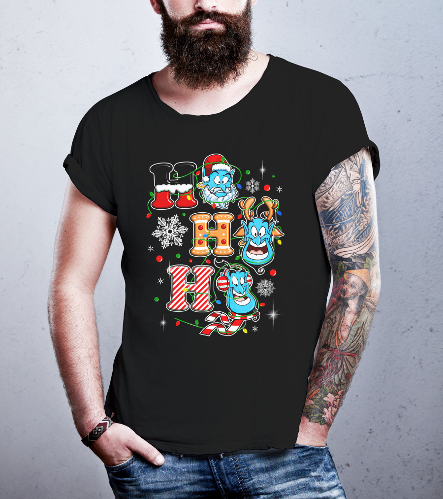 Ho Ho Ho Magic Lamp Holiday Characters T-Shirt