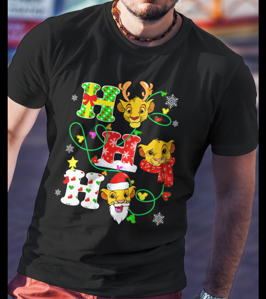 Ho Ho Ho Simba Christmas Holiday Magic T-Shirt