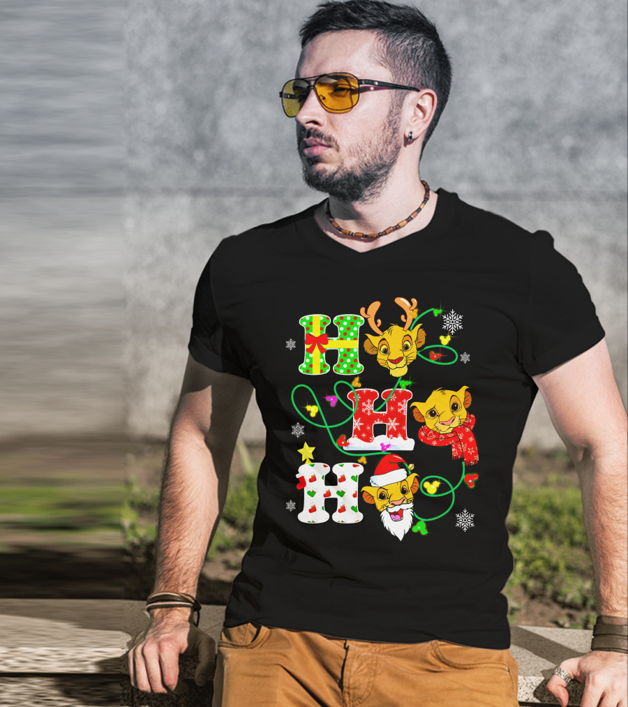 Ho Ho Ho Simba Christmas Holiday Magic T-Shirt