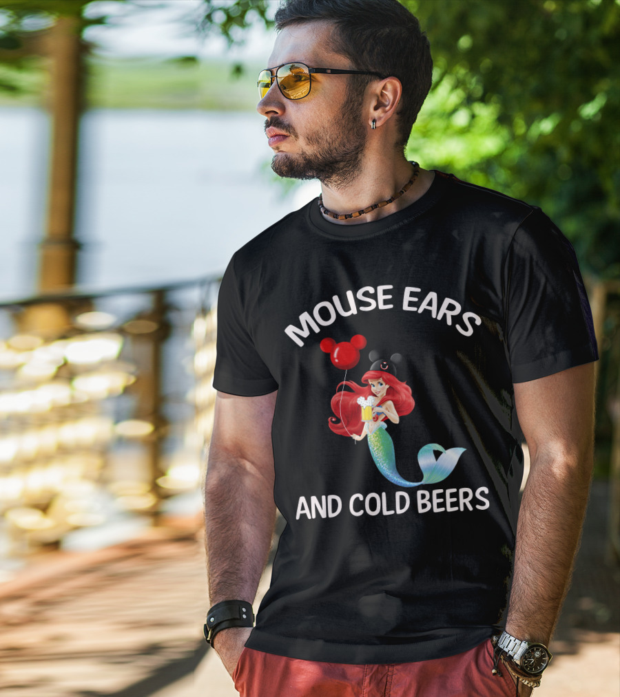 Mouse Ears And Cold Beers Ariel Balloon T-Shirt