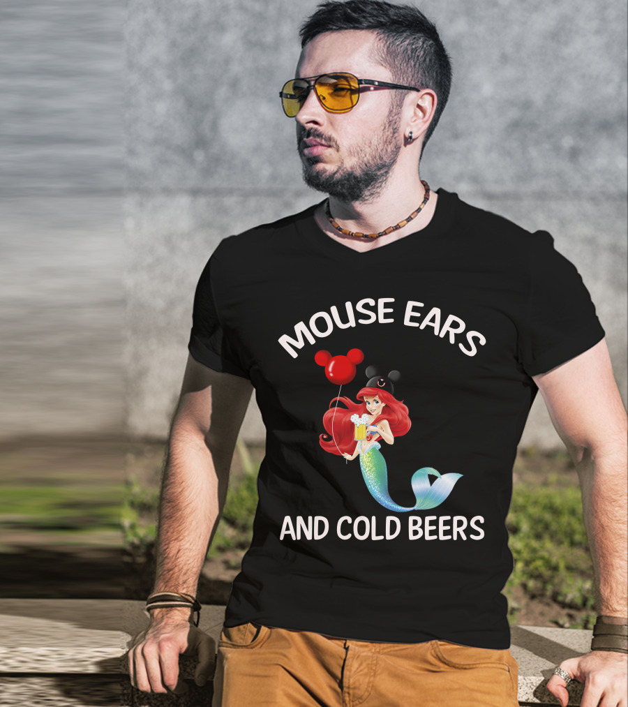 Mouse Ears And Cold Beers Ariel Balloon T-Shirt