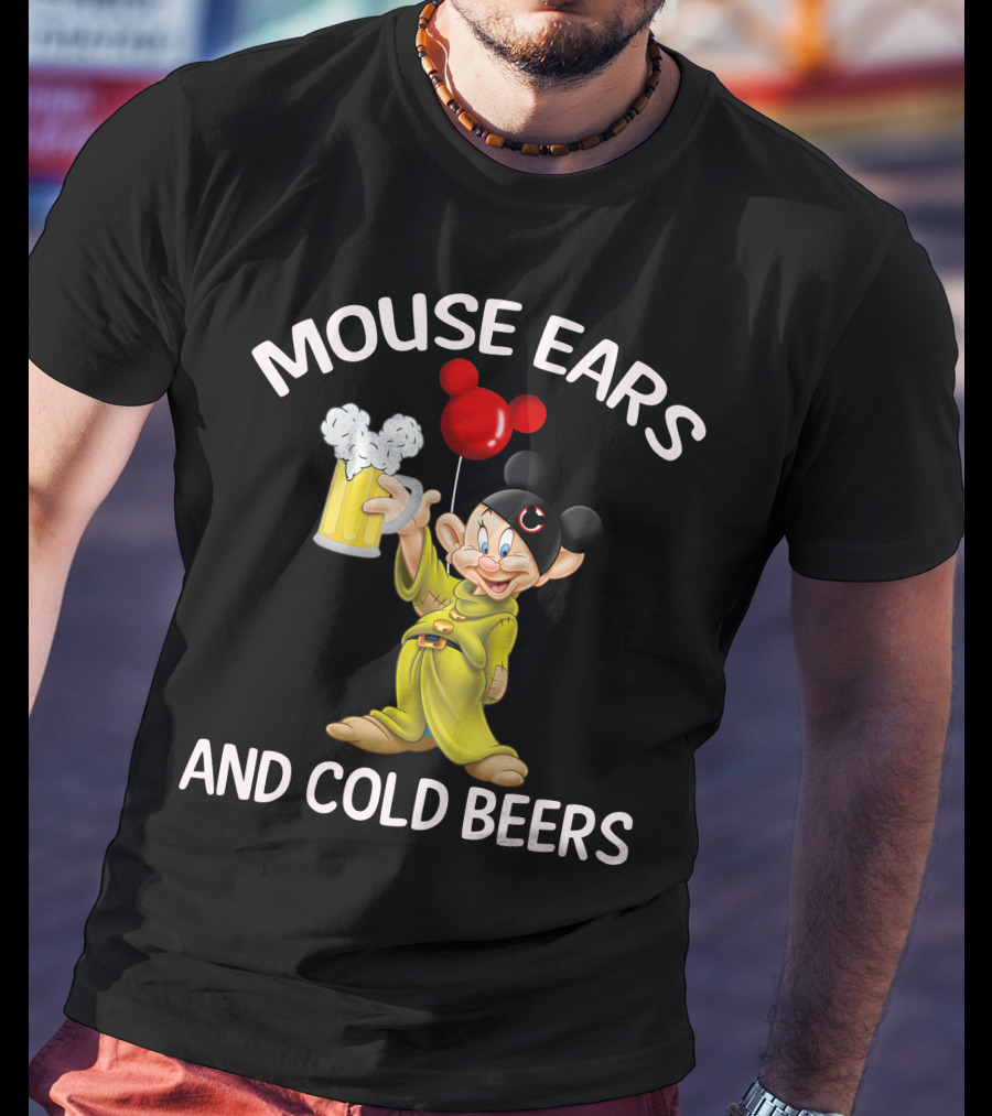 Mouse Ears And Cold Beers Dopey Mug Balloon T-Shirt