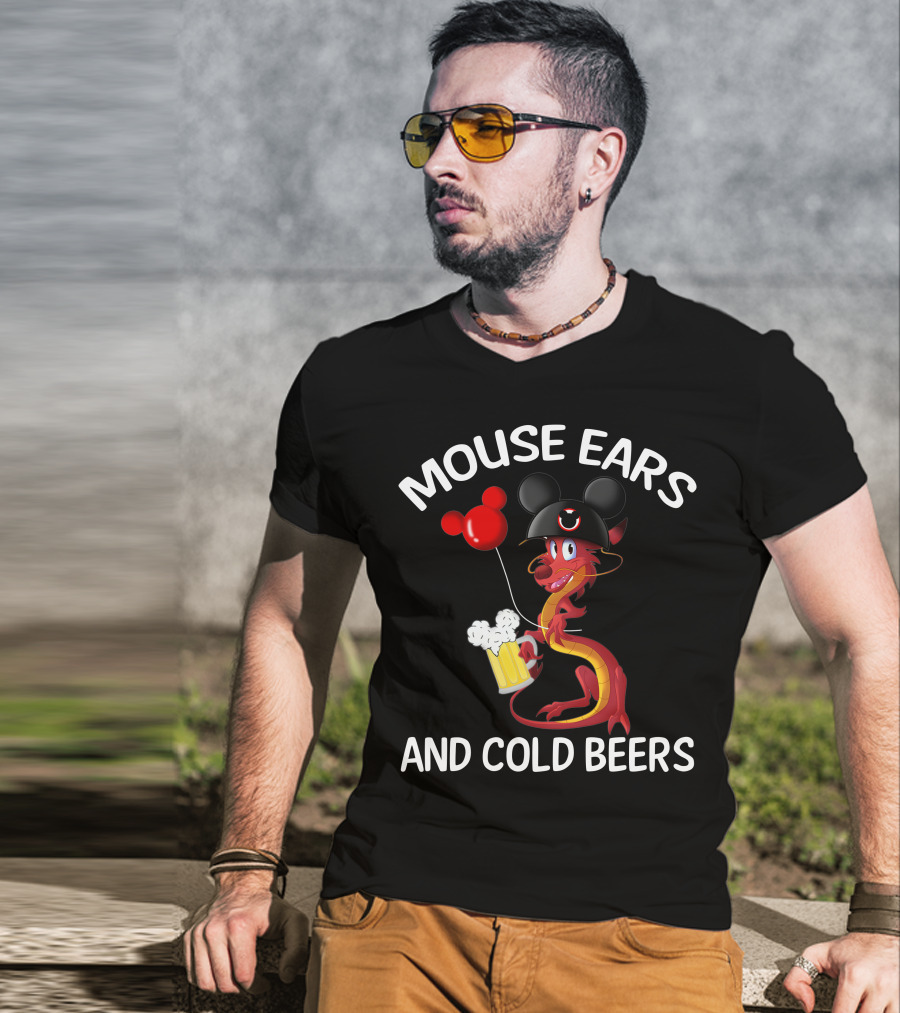 Mushu Mouse Ears And Cold Beers T-Shirt