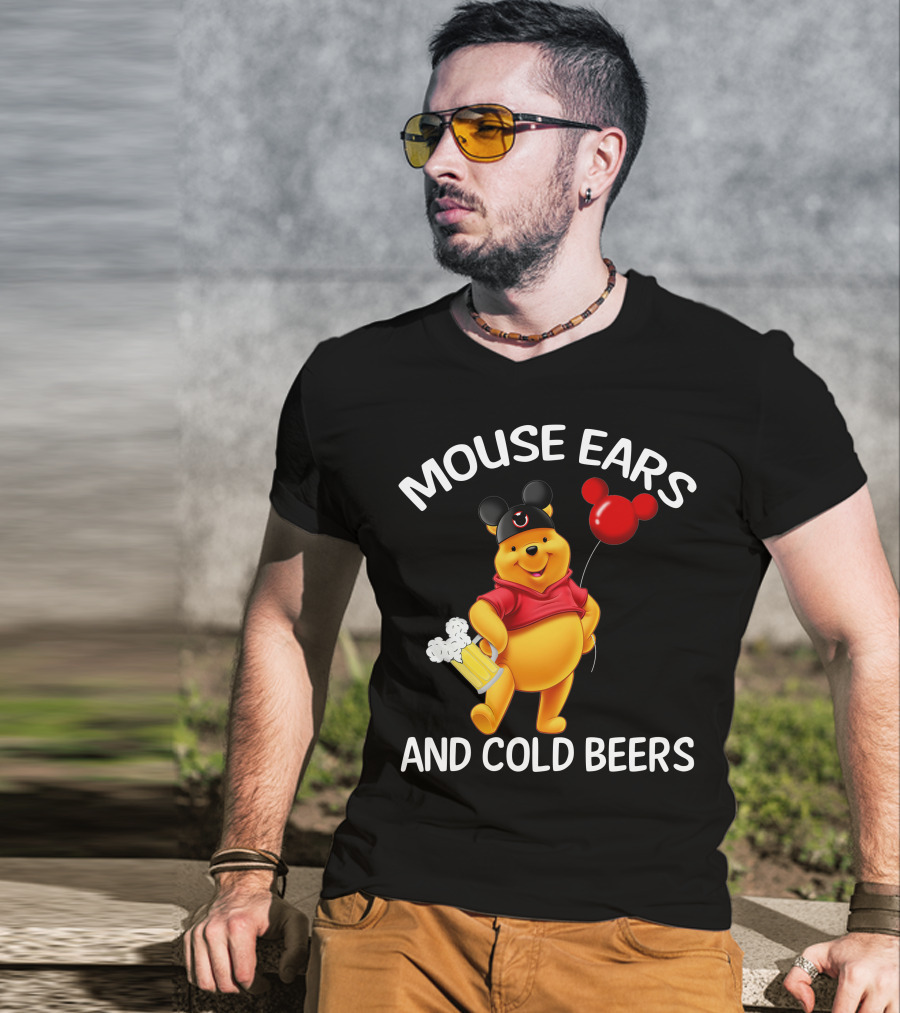 Mouse Ears And Cold Beers Balloon And Mug T-Shirt