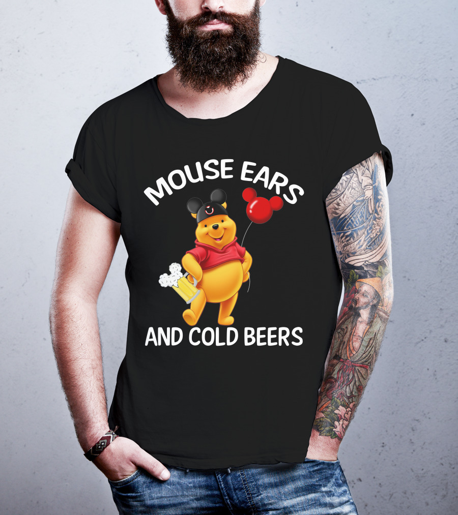 Mouse Ears And Cold Beers Balloon And Mug T-Shirt