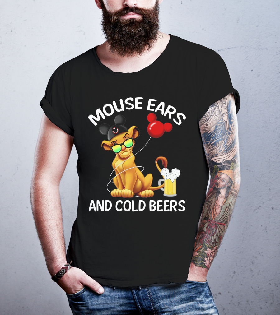 Mouse Ears And Cold Beers Simba Balloon T-Shirt