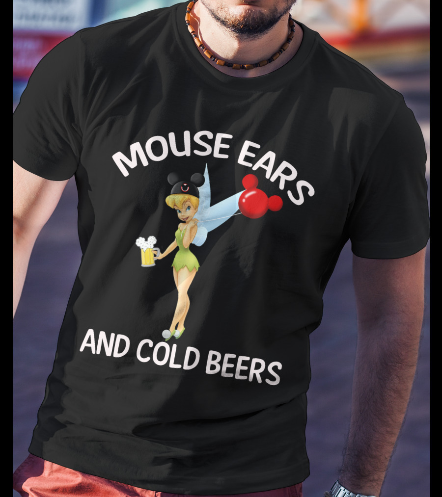 Mouse Ears And Cold Beers Tinker Bell T-Shirt