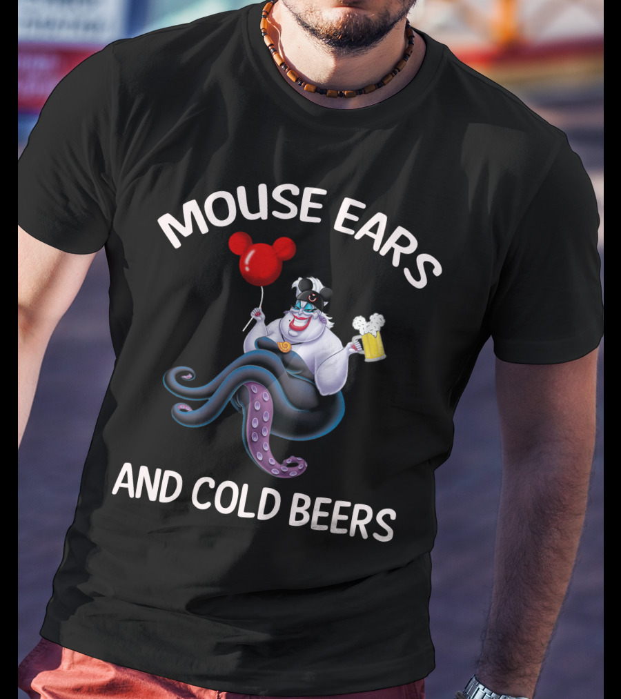 Mouse Ears And Cold Beers Ursula Balloon Beer Mug T-Shirt
