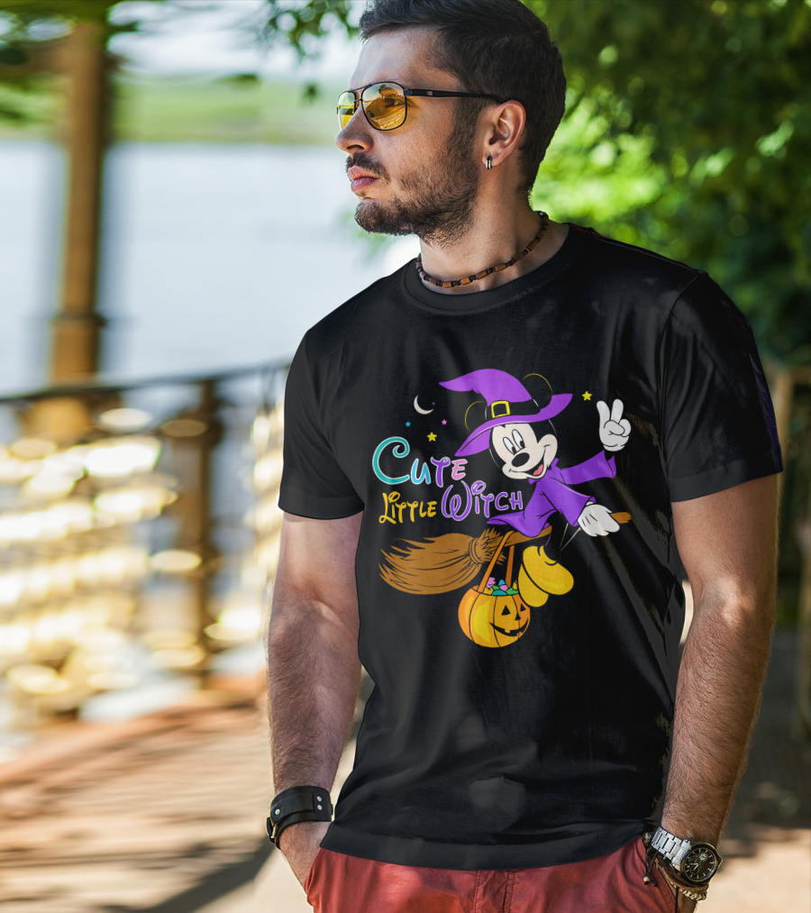 Cute Little Witch Halloween T-Shirt