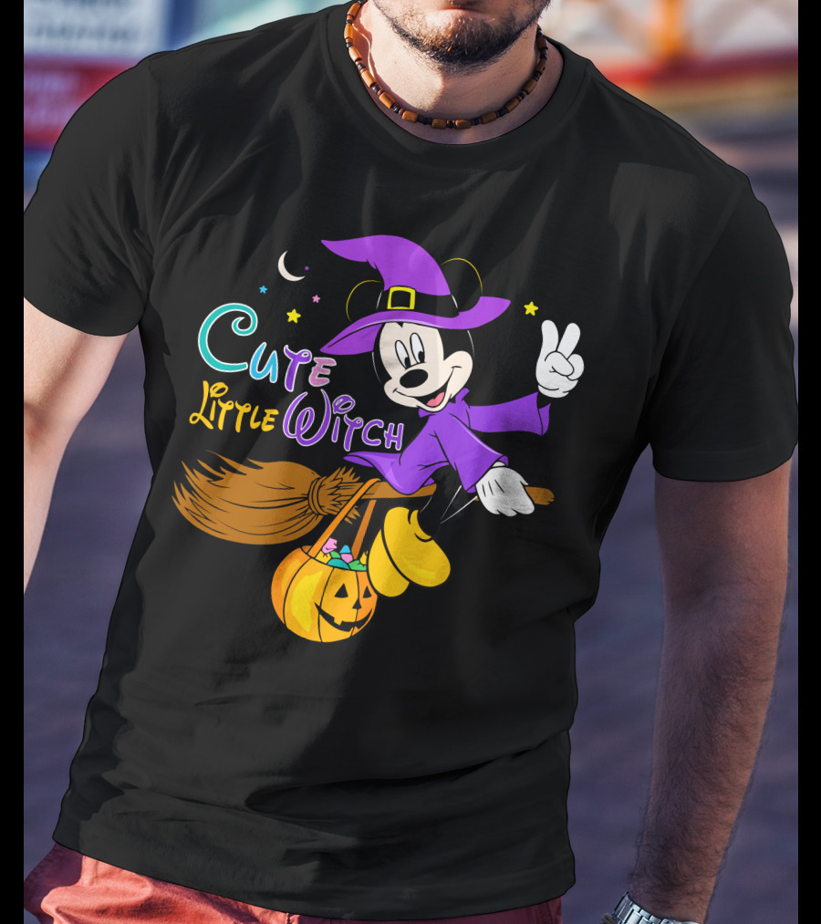 Cute Little Witch Halloween T-Shirt