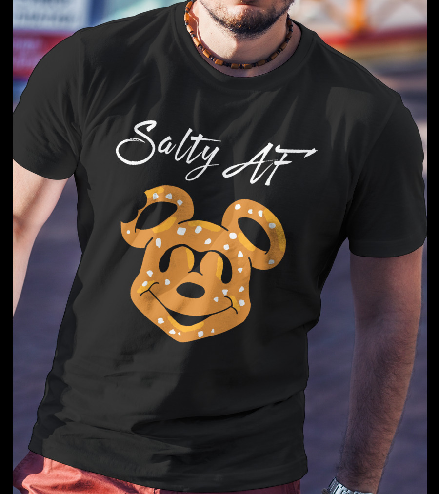 Salty Af Mickey Pretzel Style T-Shirt