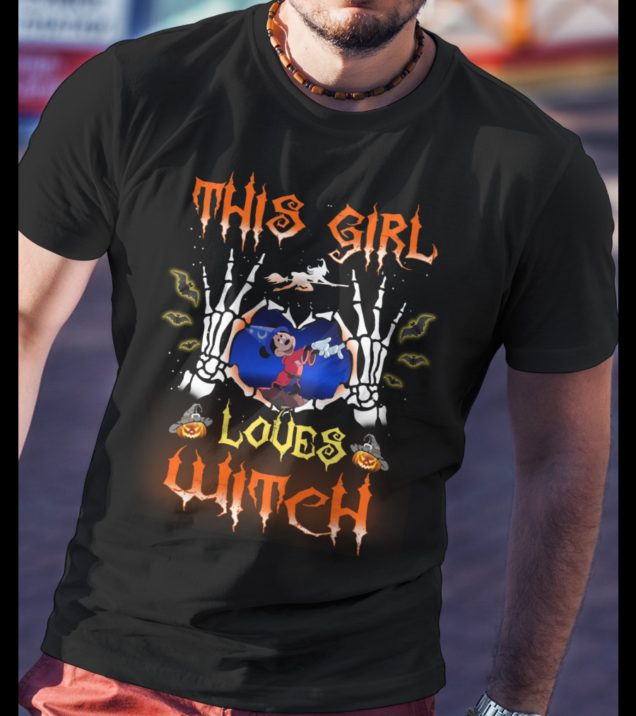 This Girl Loves Witch Halloween 85 T-Shirt