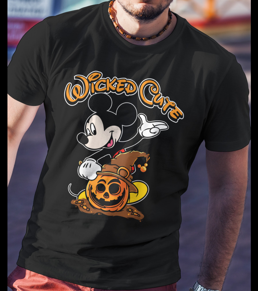 Wicked Cute Halloween 91 Pumpkin Mickey T-Shirt