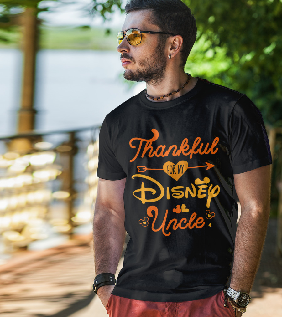 Thankful For My Disney Uncle Thanksgiving T-Shirt