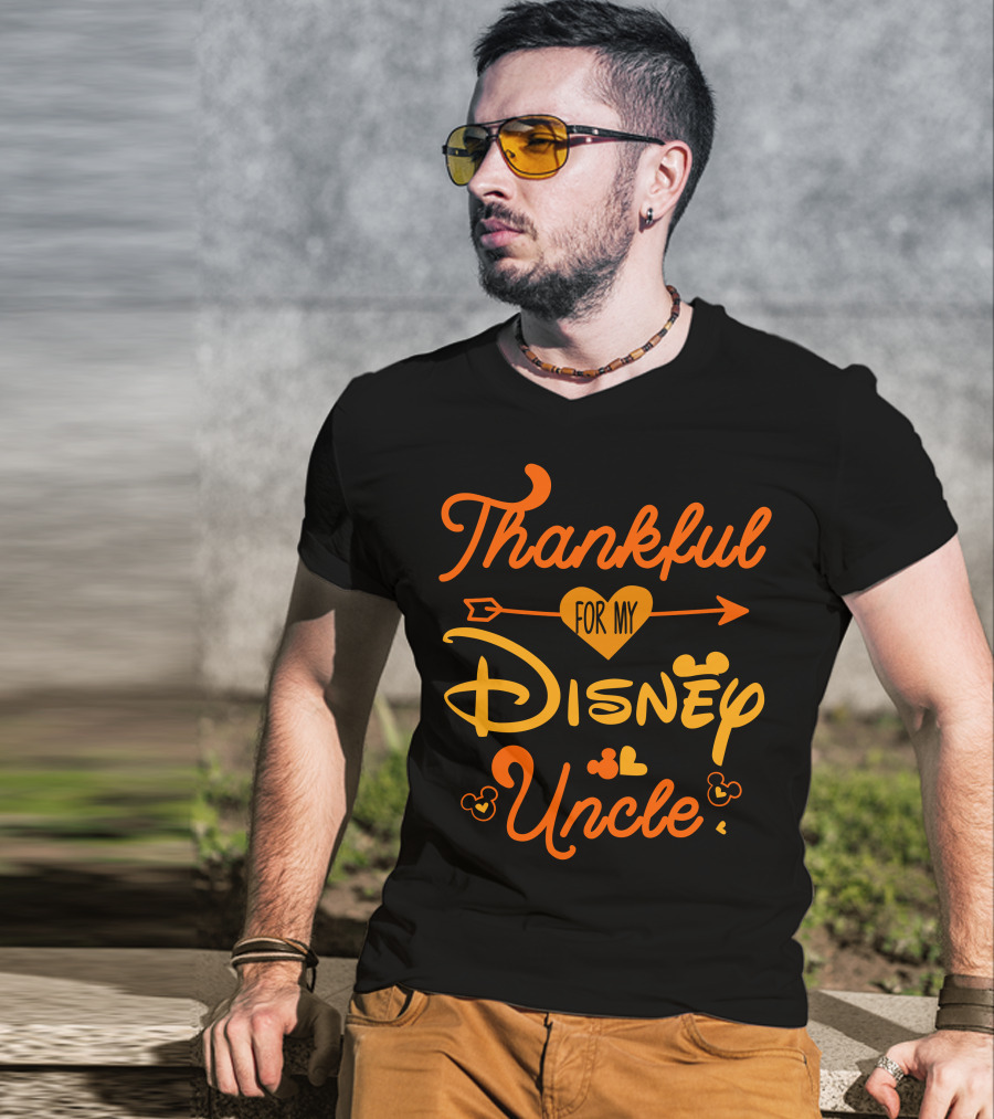 Thankful For My Disney Uncle Thanksgiving T-Shirt