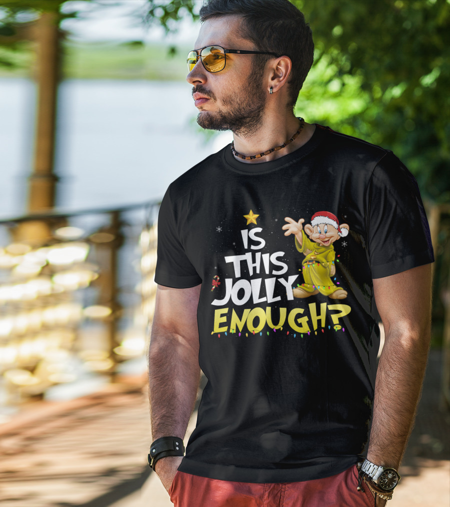 Is This Jolly Enough Dopey Christmas Lights T-Shirt