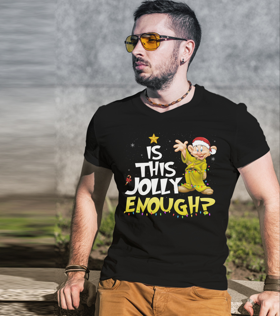 Is This Jolly Enough Dopey Christmas Lights T-Shirt