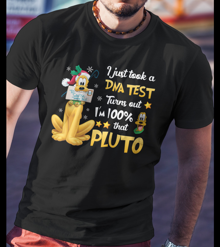 I Just Took A Dna Test Turns Out I'm 100% That Pluto Santa North Pole T-Shirt
