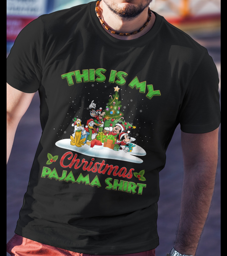 This Is My Christmas Pajama Shirt Mickey And Friend Christmas T-Shirt
