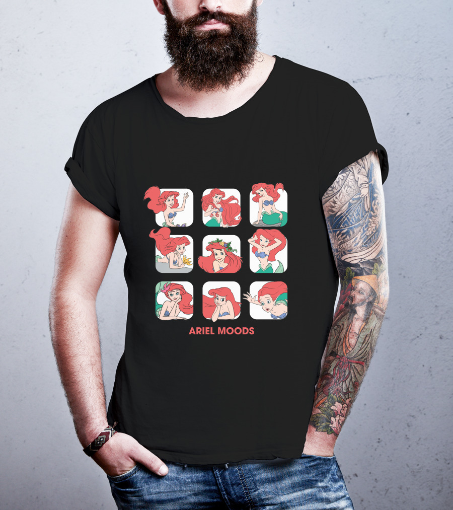 Ariel Moods Disney The Little Mermaid Expressions T-Shirt