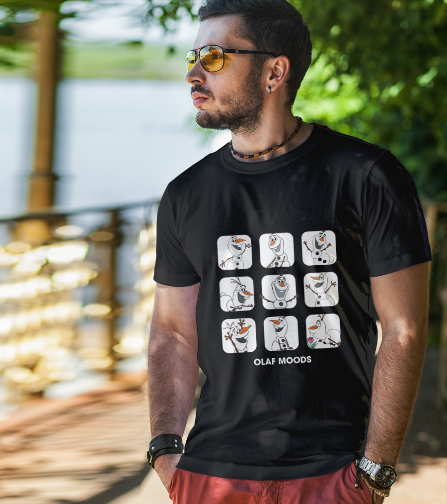 Olaf Moods Disney Frozen Character Faces Collection T-Shirt