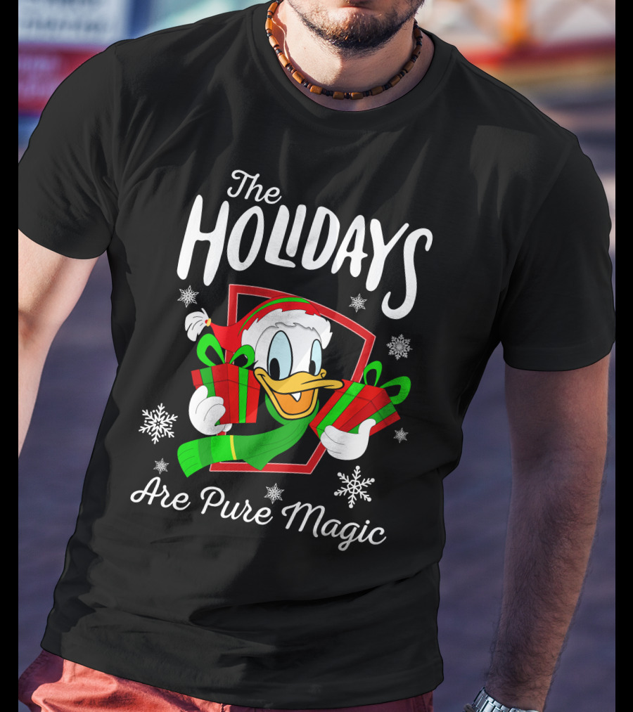 The Holidays Are Pure Magic Donald Duck Christmas Gifts T-Shirt