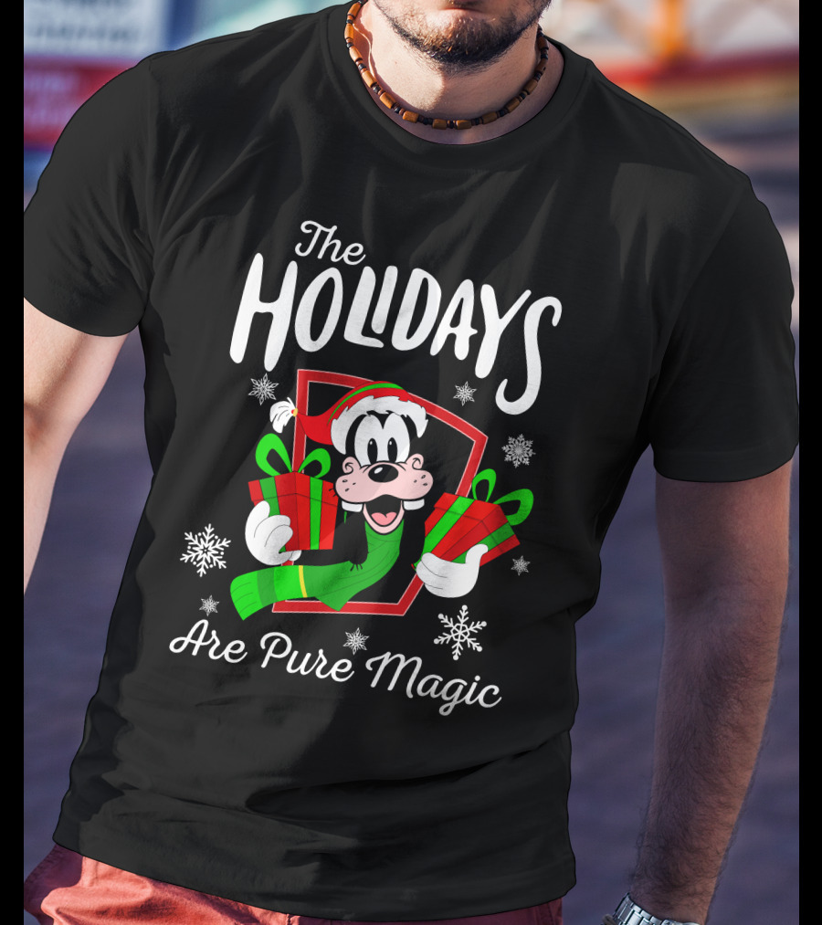 The Holidays Are Pure Magic Goofy Christmas T-Shirt