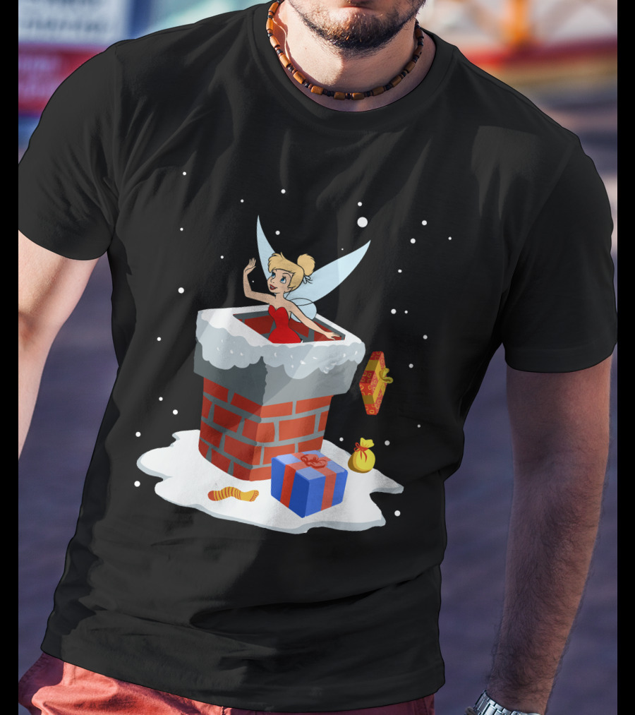 Tinker Bell Christmas Chimney Adventure T-Shirt