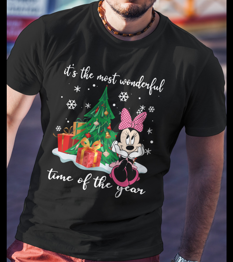 Minnie Mouse Christmas It's The Most Wonderful Time Of The Year T-Shirt