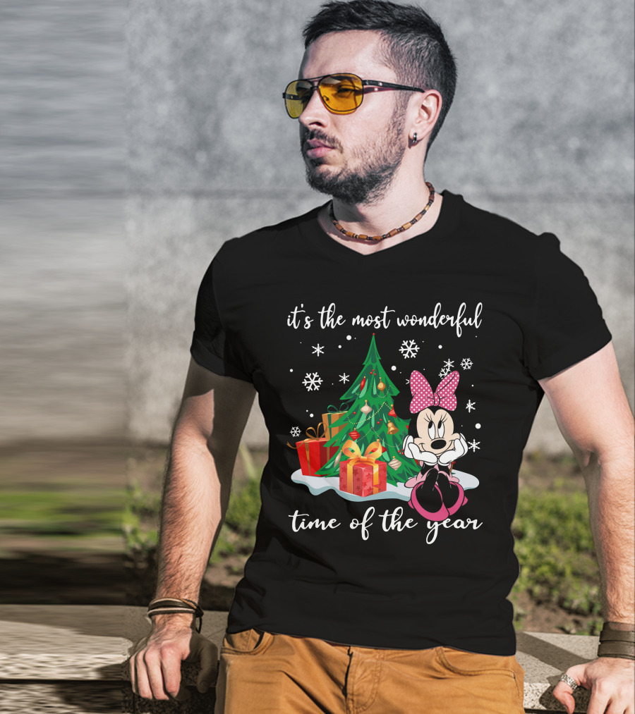 Minnie Mouse Christmas It's The Most Wonderful Time Of The Year T-Shirt