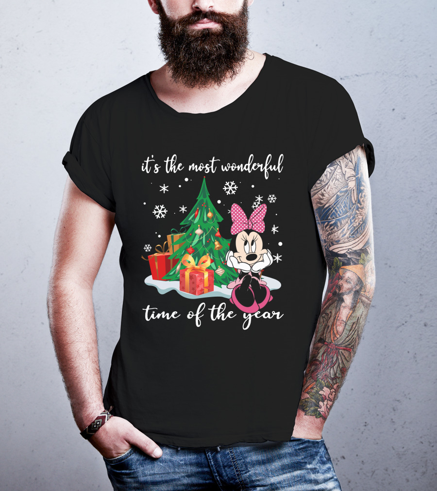 Minnie Mouse Christmas It's The Most Wonderful Time Of The Year T-Shirt
