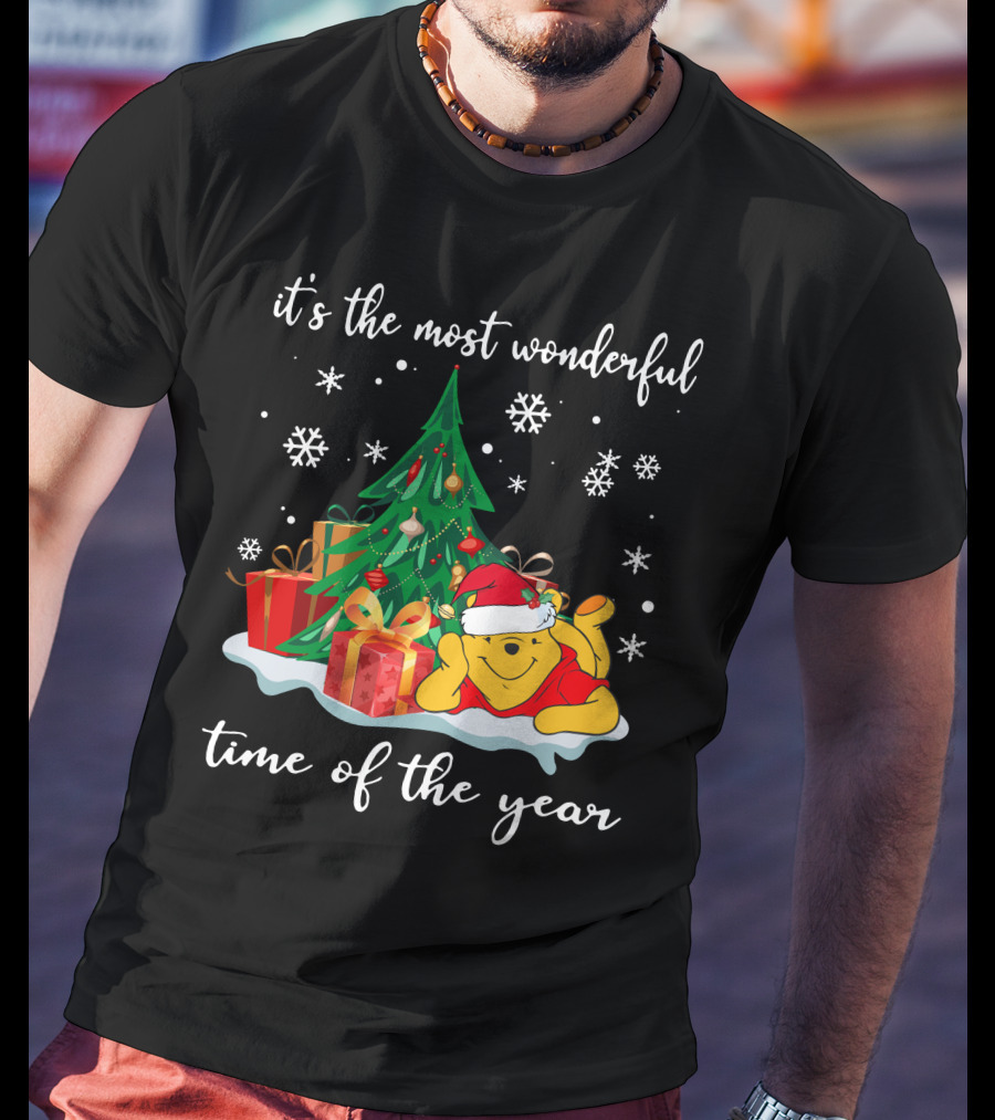 It's The Most Wonderful Time Of The Year Christmas Pooh T-Shirt