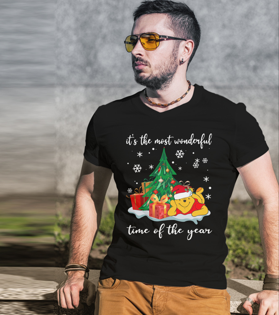 It's The Most Wonderful Time Of The Year Christmas Pooh T-Shirt