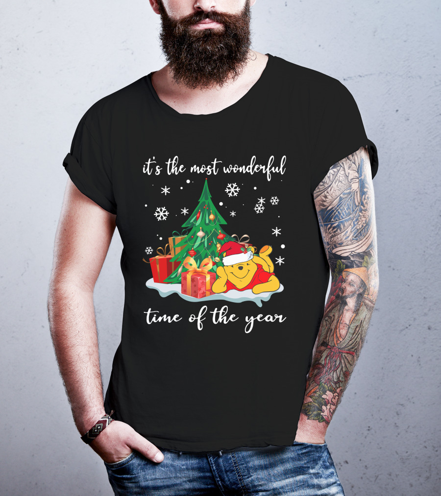 It's The Most Wonderful Time Of The Year Christmas Pooh T-Shirt