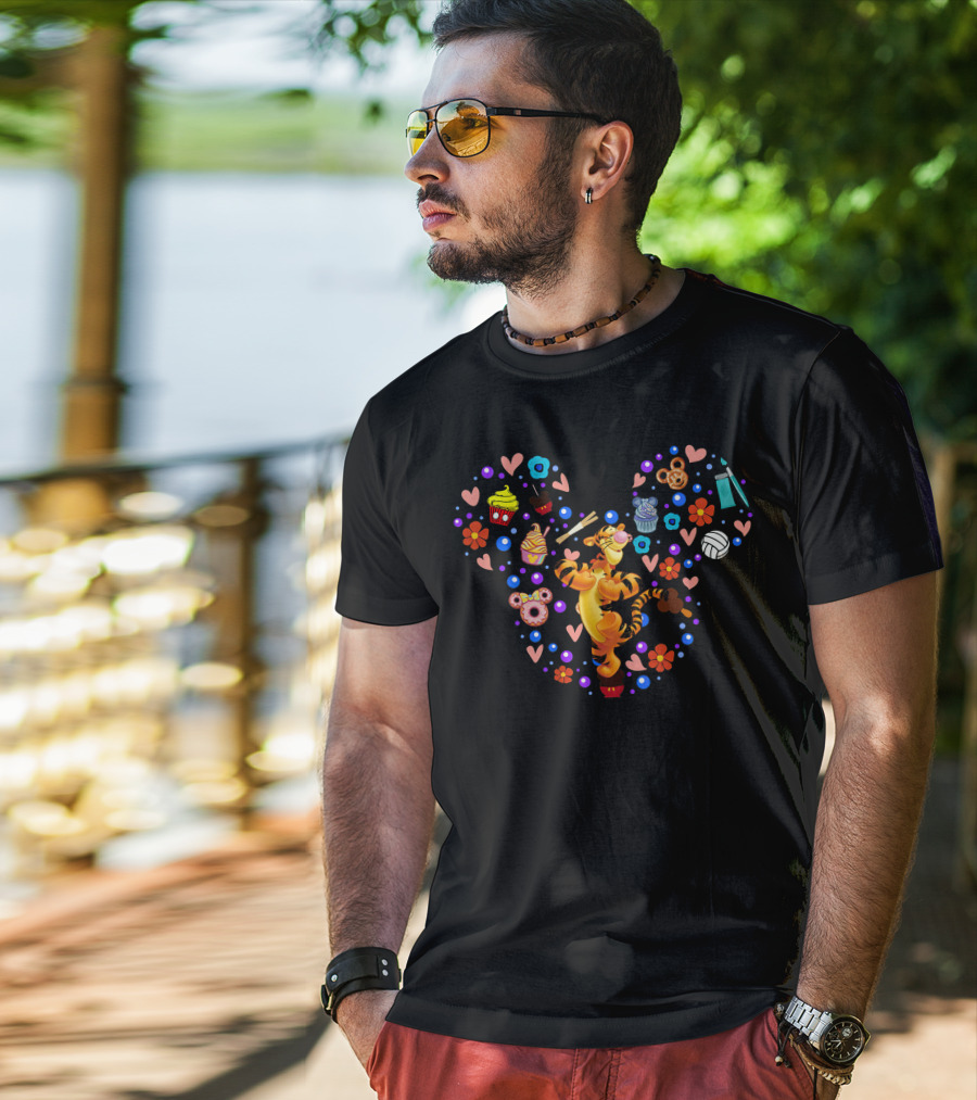 Tigger Disney Collection Food And Treats Heart T-Shirt