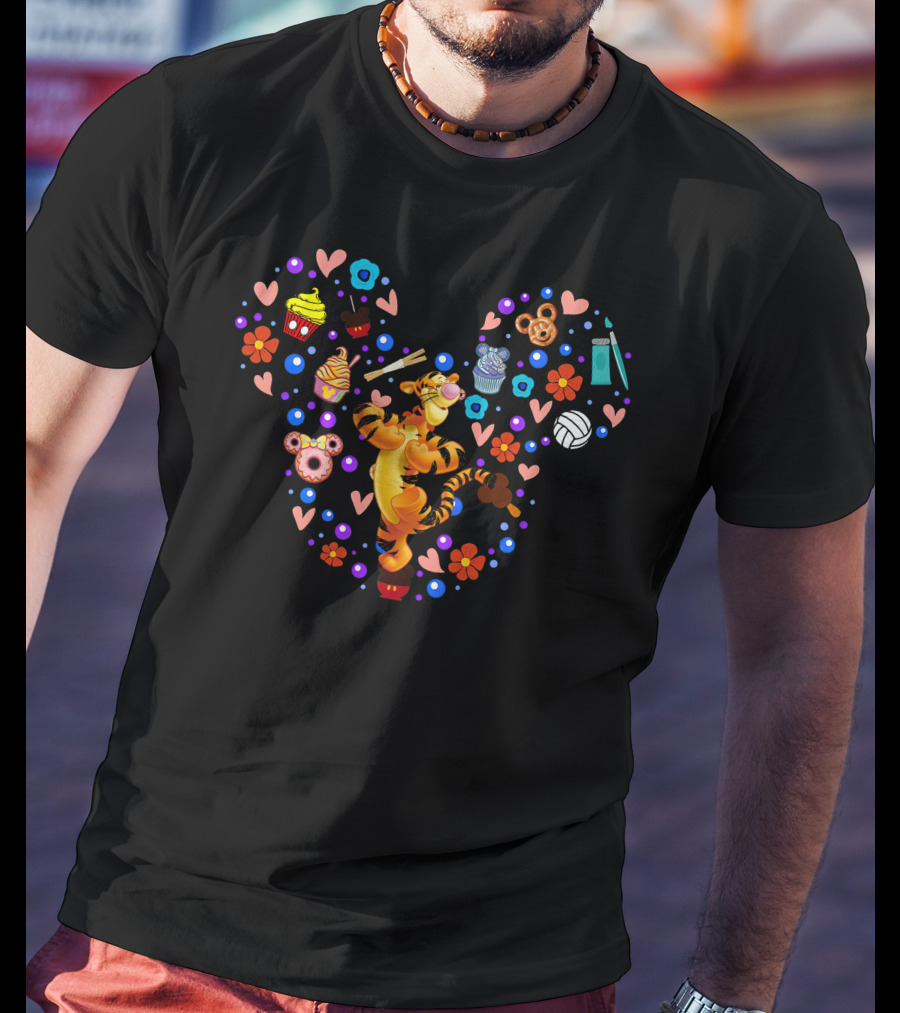 Tigger Disney Collection Food And Treats Heart T-Shirt