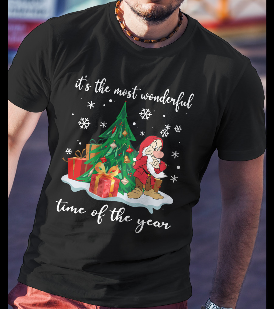 It's The Most Wonderful Time Of The Year Grumpy Christmas Snow White T-Shirt