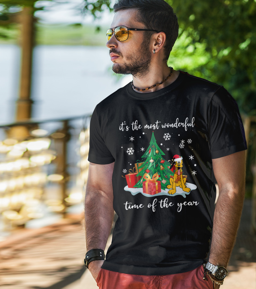 It's The Most Wonderful Time Of The Year Christmas Pluto T-Shirt